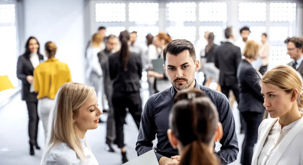 People At A Conference